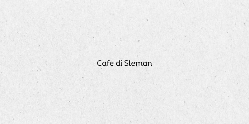 Cafe di Sleman