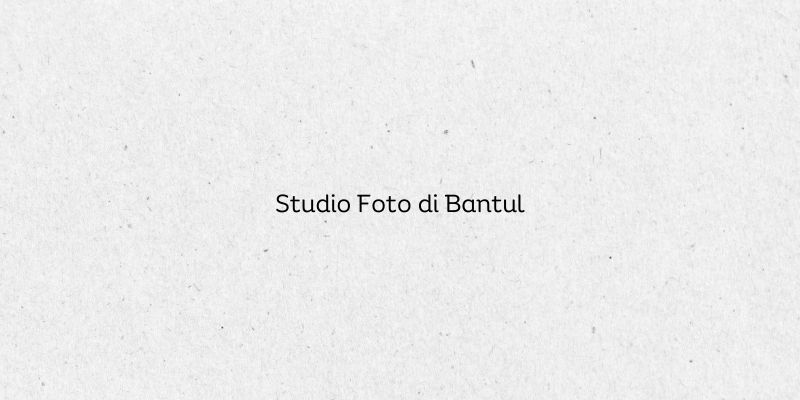 Studio Foto di Bantul