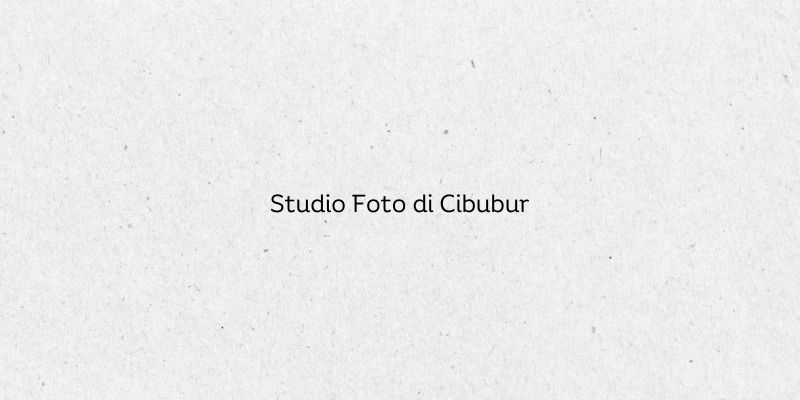 Studio Foto di Cibubur