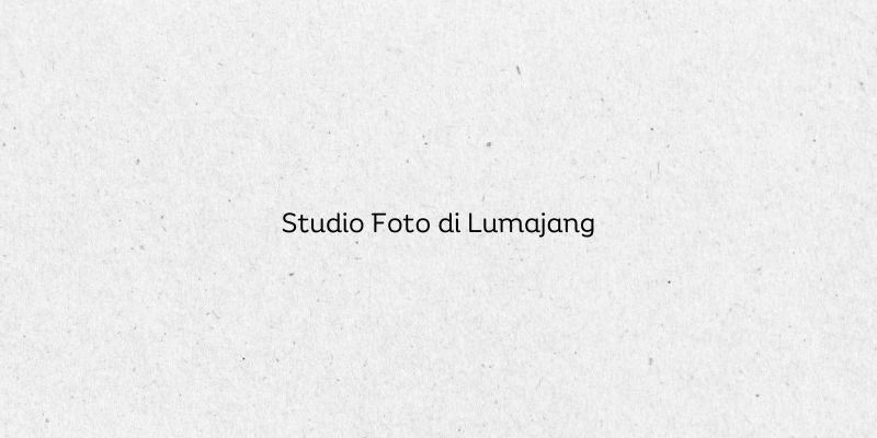 Studio Foto di Lumajang