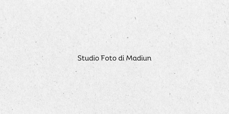Studio Foto di Madiun