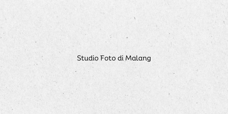 Studio Foto di Malang
