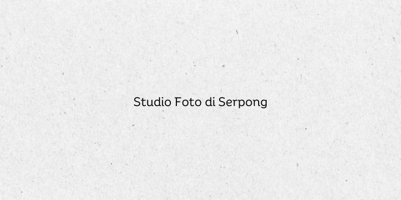Studio Foto di Serpong