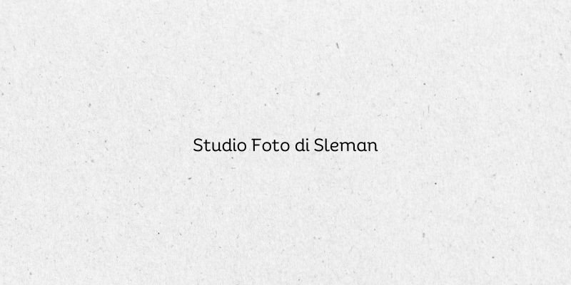 Studio Foto di Sleman